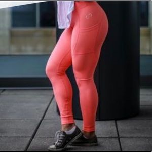 Coral curves and combat boots leggings